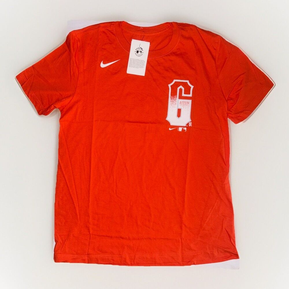 Nike San Francisco Giants City Connect Wordmark Yastrzemski #5 T-Shirt Med NWT